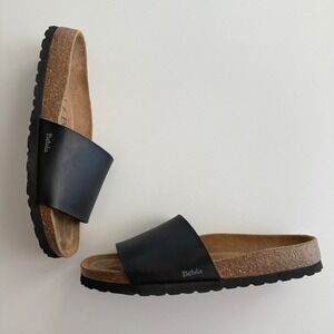 Betula Birkenstock EUC Reggae Vegan Leather Cork Sole Slide Sandal EU 41 US 10